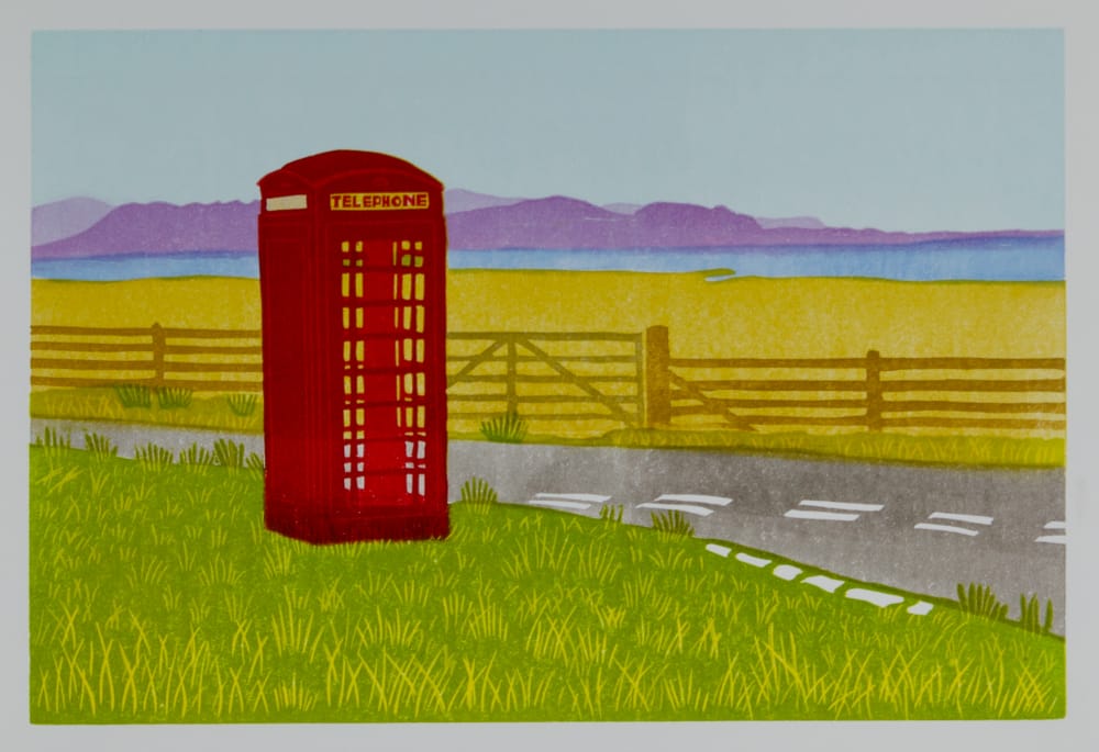 Loch Gorm, Islay : Keith Dickinson Printmaker in North Yorkshire