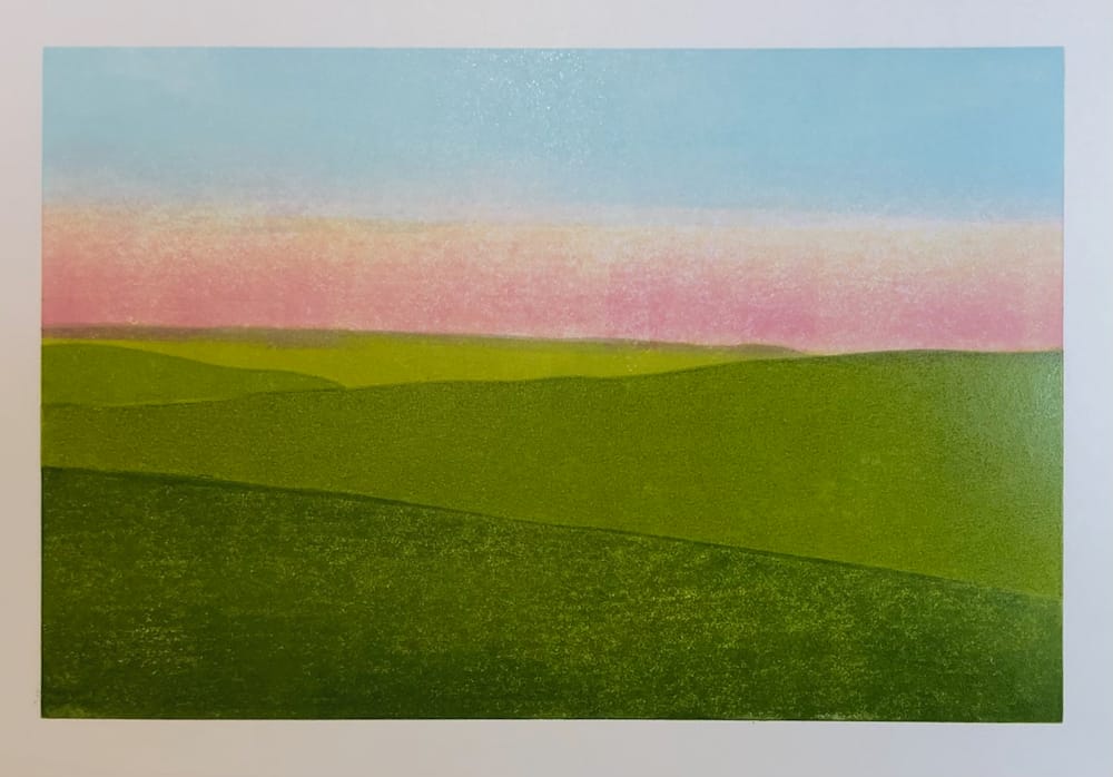 Daybreak across the Dale : Keith Dickinson Printmaker in North Yorkshire