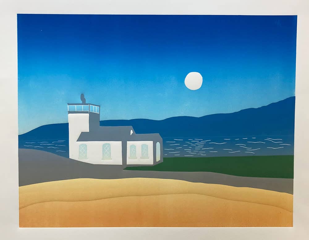 Foghorn House, Toward Point : Keith Dickinson Printmaker in North Yorkshire