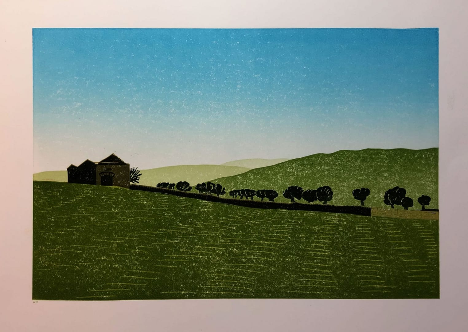 Close by Burnt Hill II : Keith Dickinson Printmaker in North Yorkshire