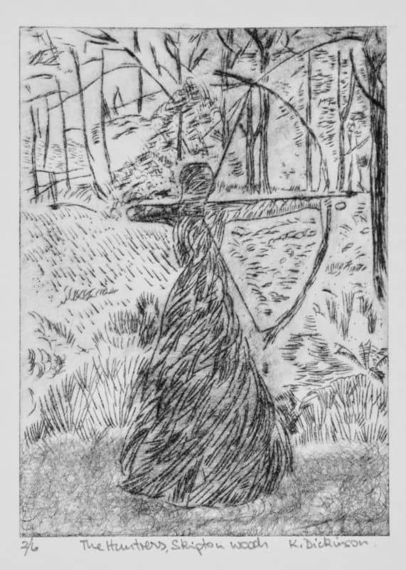 The Huntress, Skipton Woods, North Yorkshire : Keith Dickinson Printmaker in North Yorkshire