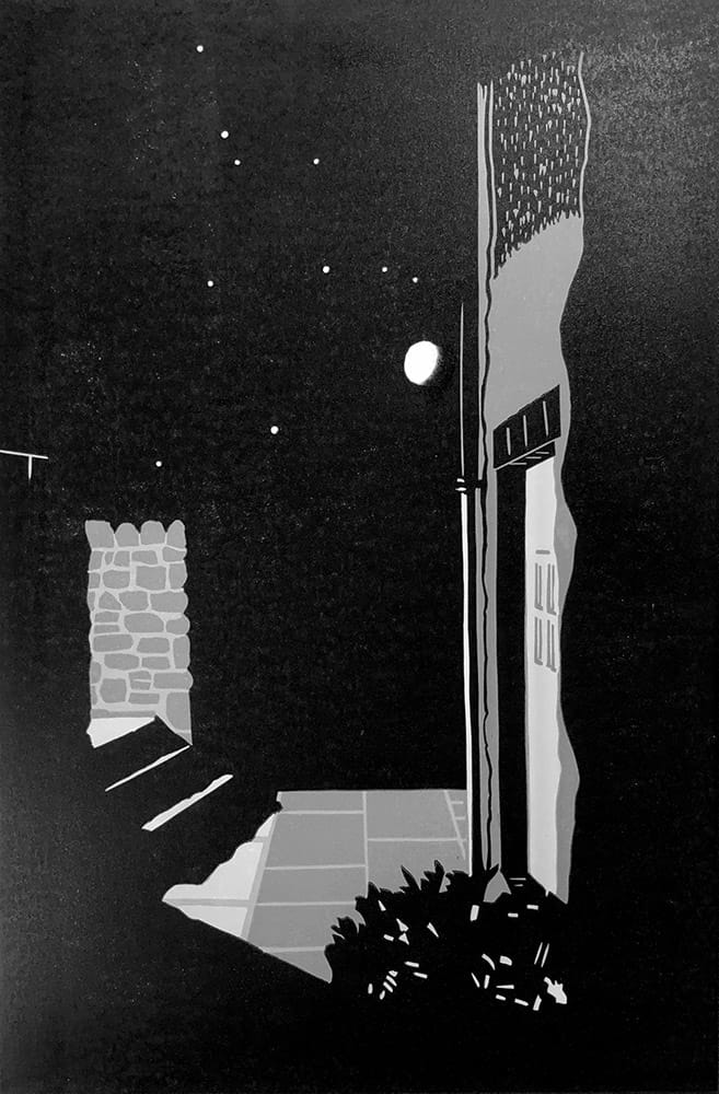 Moon in Aires : Keith Dickinson Printmaker in North Yorkshire