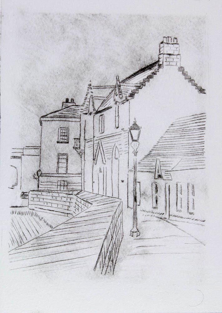 Berwick on Tweed - Drypoint : Keith Dickinson Printmaker in North Yorkshire