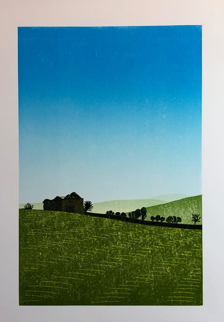 Close by Burnt Hill : Keith Dickinson Printmaker in North Yorkshire