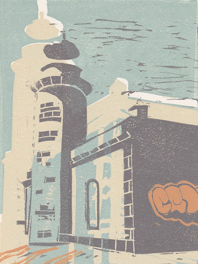 El Viejo Faro, Lanzarote : Keith Dickinson Printmaker in North Yorkshire