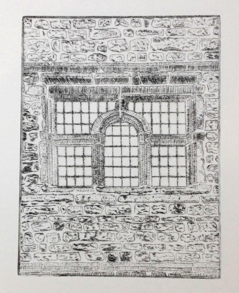 Window, The Folly Settle : Keith Dickinson Printmaker in North Yorkshire